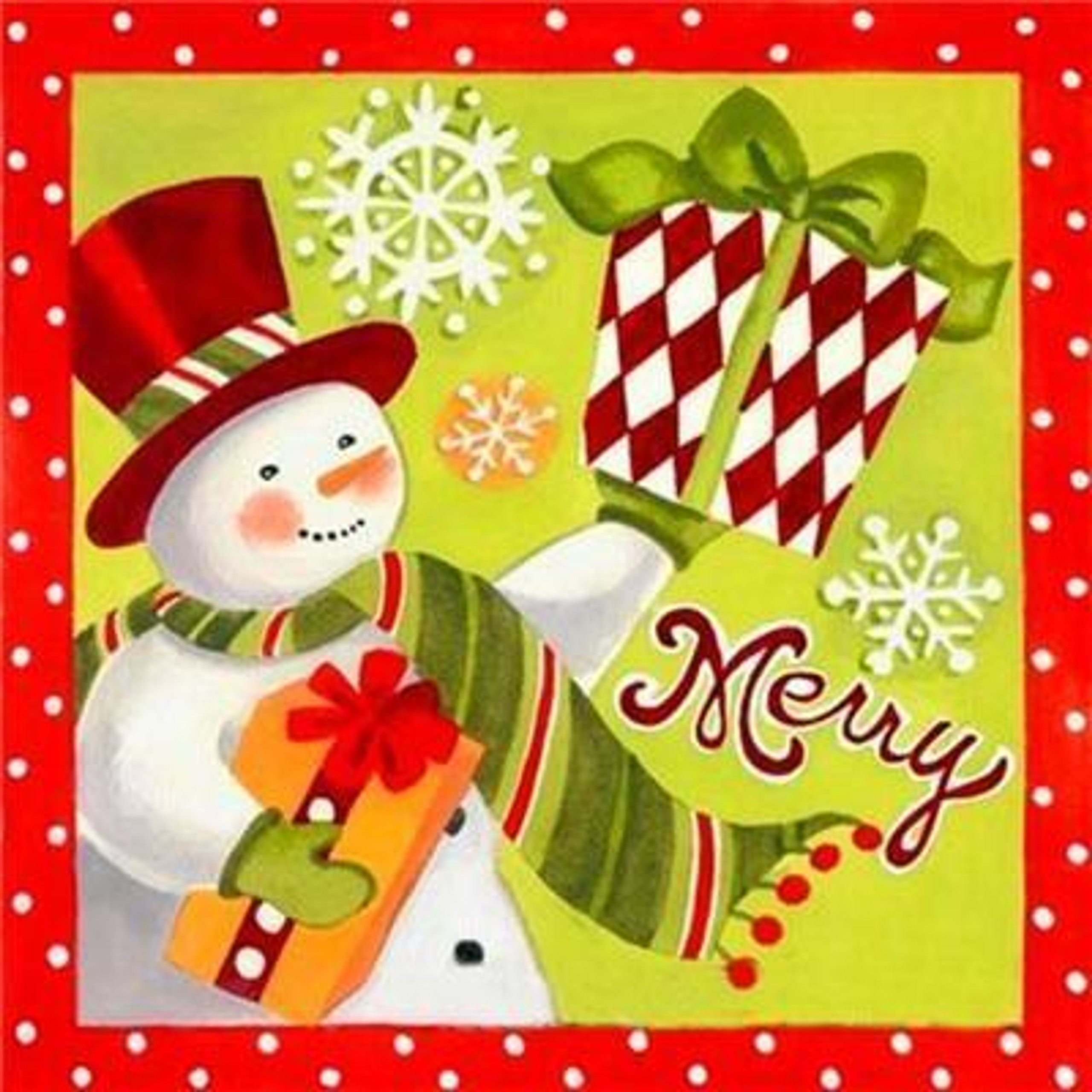 5D Diamond Painting Snowman Family Presents Kit - Bonanza Marketplace