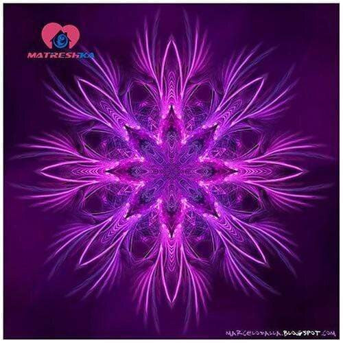 5D Diamond Painting Purple Abstract Star Mandala Kit