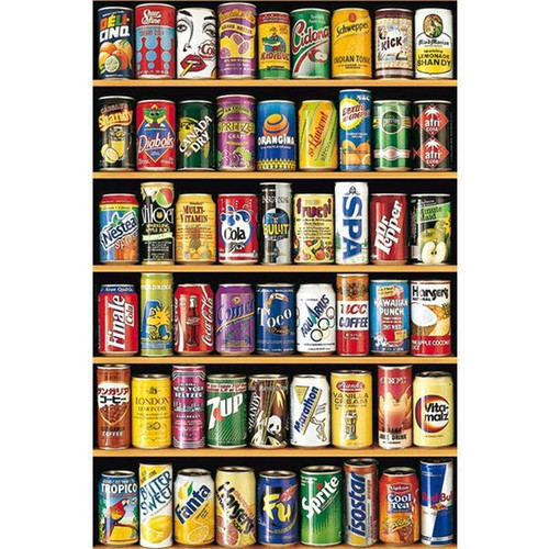 5D Diamond Painting Wall of Soda Cans Kit