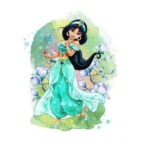 5D Diamond Painting Jasmine Watercolor Kit