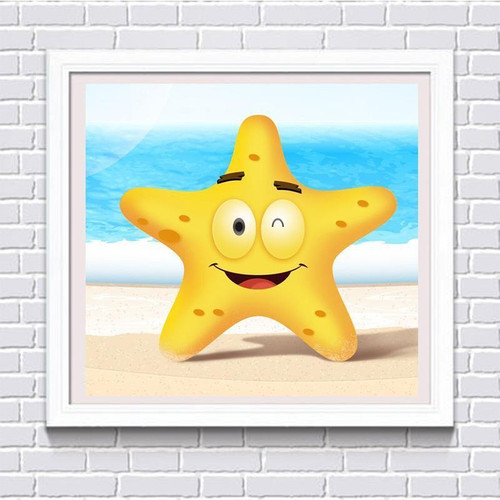 5D Diamond Painting Smiling Star Fish Kit