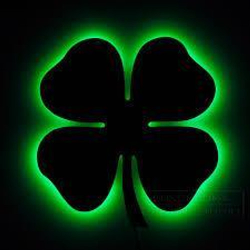 5D Diamond Painting Silhouette of Four Leaf Clover Kit