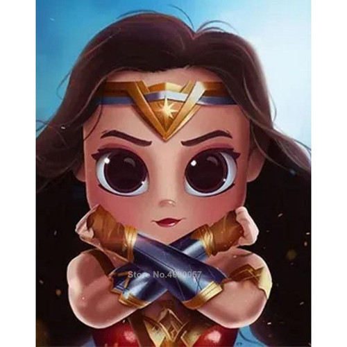 5D Diamond Painting Baby Wonder Woman Kit