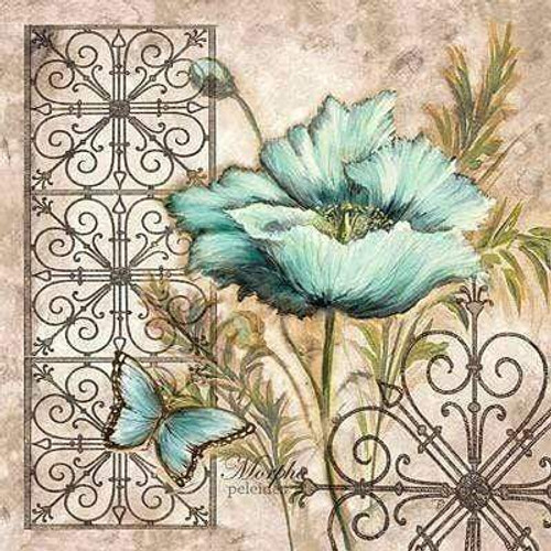 5D Diamond Painting Green Flower Butterfly Kit