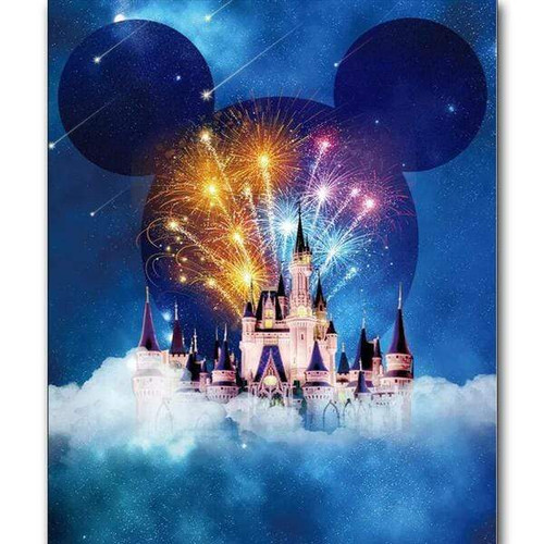 Diamond Art Disney Castle with Rainbow – Magical Land of Collectibles