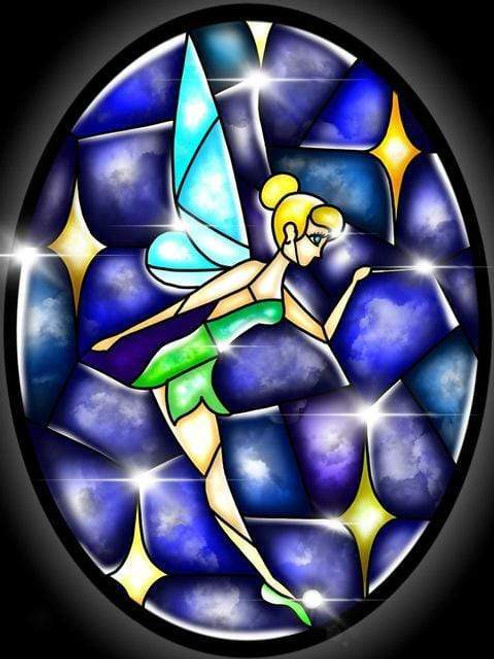 5D Diamond Painting Abstract Tinkerbell & Wand Kit