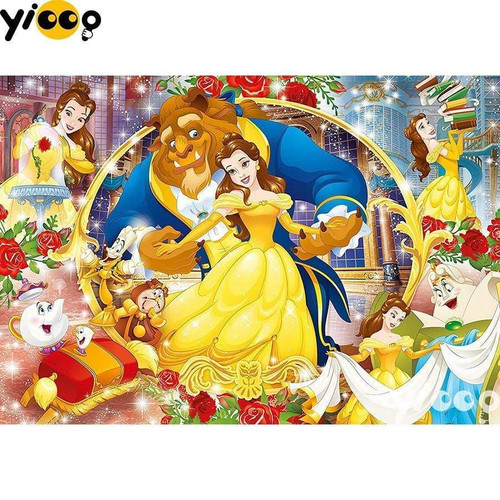 5D Diamond Painting Beauty and the Beast Story Time Kit - Bonanza  Marketplace