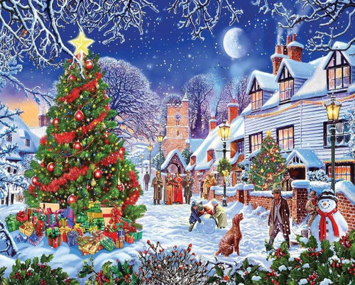 5D Diamond Painting Gold Star Christmas Tree Kit