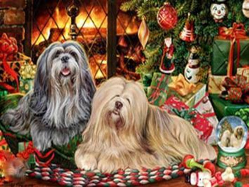 Crystal Diamond Painting Christmas tree with 2 dogs and 2 cats (size of  your choice) - Shop now - JobaStores