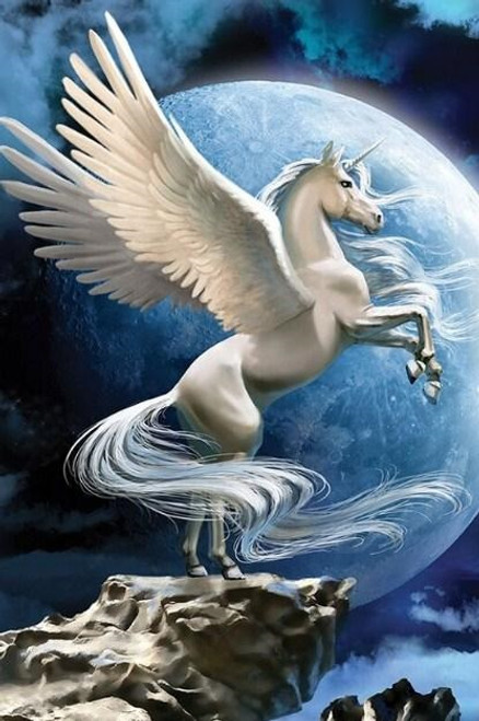 5D Diamond Painting Pegacorn Moon Kit