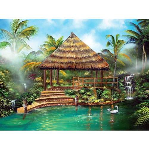 5D Diamond Painting Grass Gazebo Kit