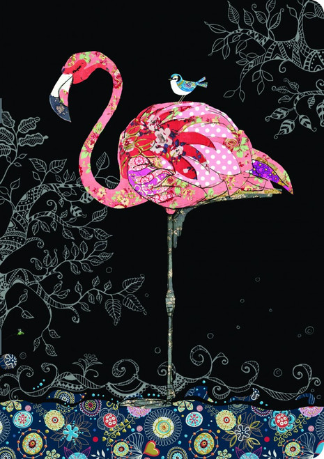 5D Diamond Painting Abstract Flamingo and Little Bird Kit