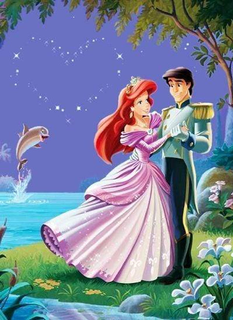 5D Diamond Painting Ariel & Eric The Little Mermaid Kit