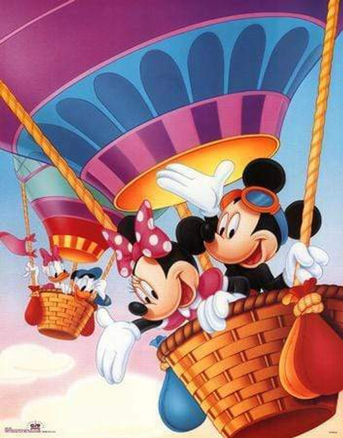 5D Diamond Painting Mickey and Minnie Hot Air Balloon Ride Kit
