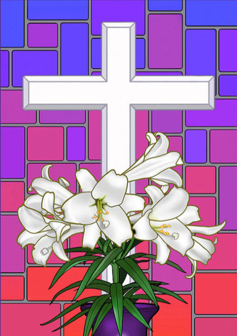 5D Diamond Painting White Easter Cross Kit