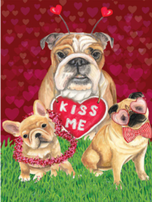 5D Diamond Painting Kiss Me Pups Kit