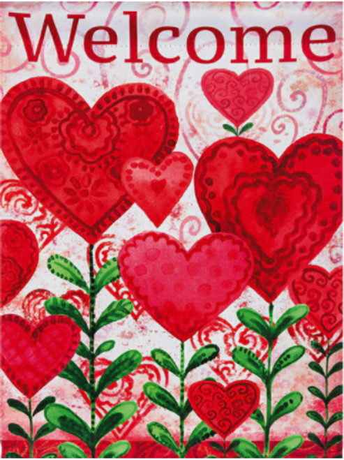 5D Diamond Painting Red Heart Plant Welcome Kit
