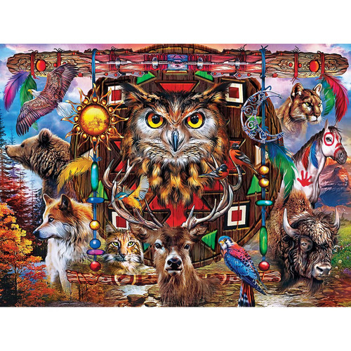 5D Diamond Painting North American Animal Collage Kit