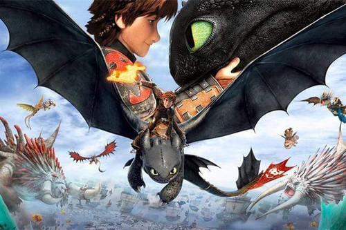 5D Diamond Painting Best Friends Hiccup and Toothless Kit