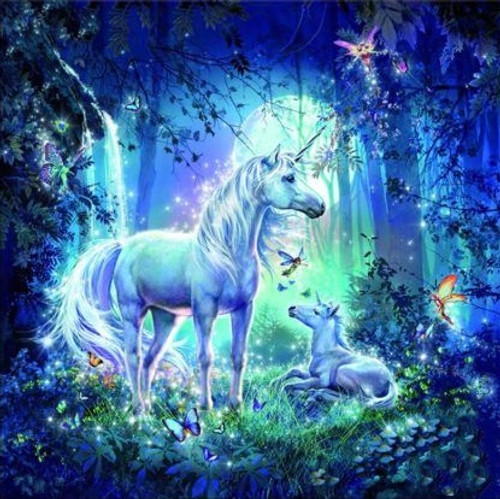 5D Diamond Painting Unicorns in the Moonlight