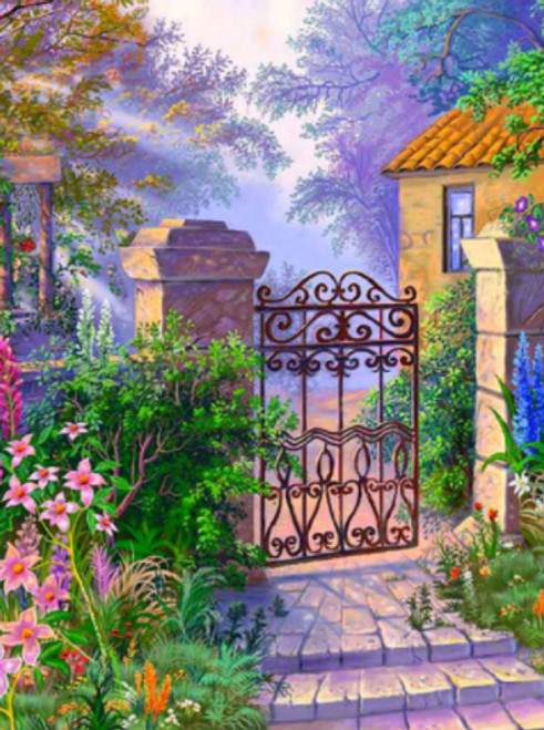 5D Diamond Painting Gate to the Garden Kit