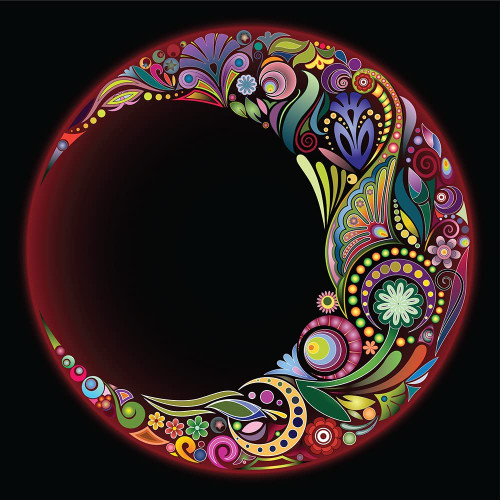 5D Diamond Painting Crescent Shape Flower Mandala Kit