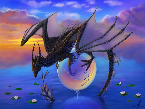 5D Diamond Painting Sphere Dragon Kit