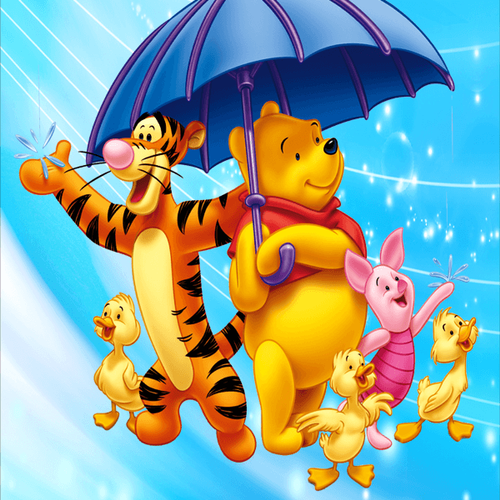 5D Diamond Painting Winnie the Pooh, Tigger, Piglet and Ducks Kit