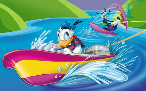 5D Diamond Painting Speed Boat Donald Kit