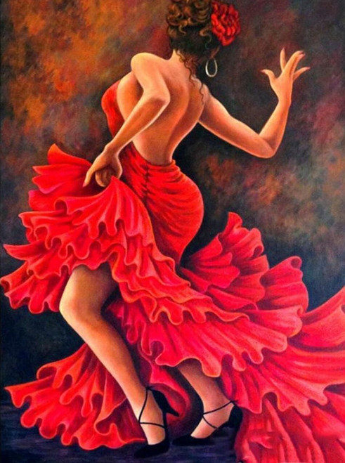 5D Diamond Painting Flamenco Dancer Kit