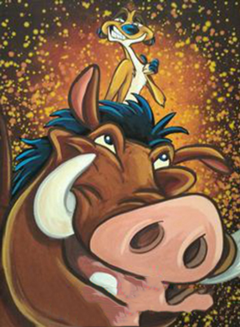 5D Diamond Painting Timon & Pumba Kit