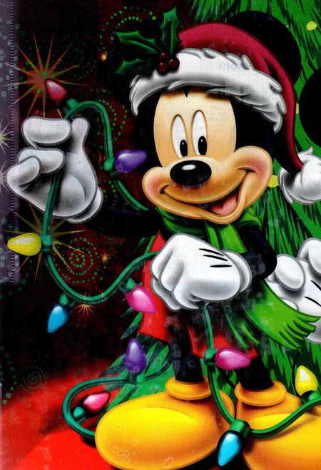 5D Diamond Painting Mickey Mouse Christmas Lights Kit