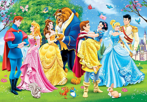 5D Diamond Painting Princesses and Their Princes Kit