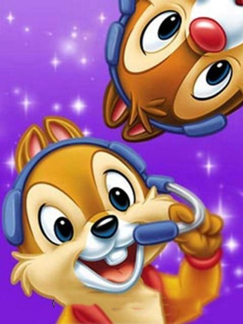 5D Diamond Painting DJ Chip and Dale Kit