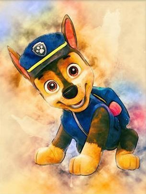 5D Diamond Painting Chase from the Paw Patrol Kit