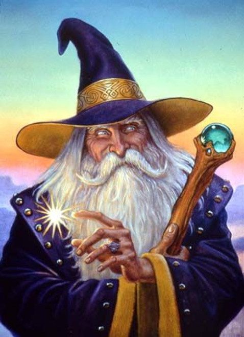 5D Diamond Painting Purple Hat Wizard Kit