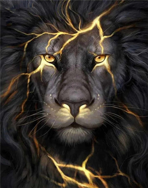 5D Diamond Painting Lion Kit