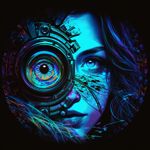 5D Diamond Painting  Abstract Camera Girl Kit