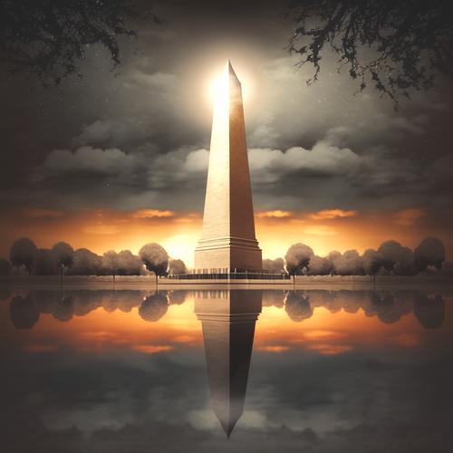 5D Diamond Painting Abstract Washington Monument Kit