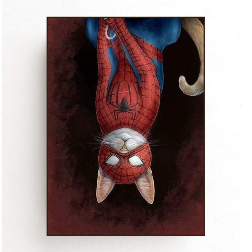 5D Diamond Painting Spiderman Cat Kit