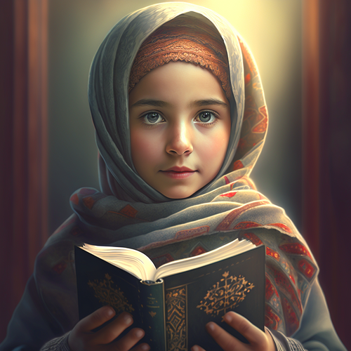 5D Diamond Painting Young Muslim Girl Kit