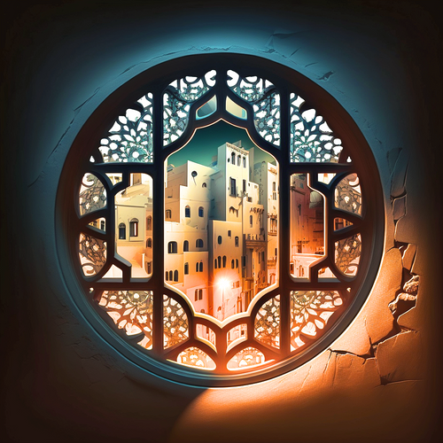 5D Diamond Painting Arabic Window Kit