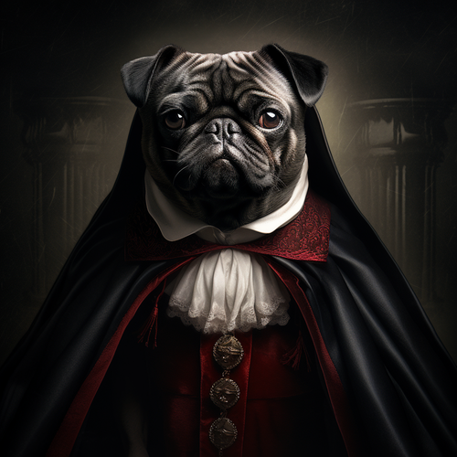 5D Diamond Painting Dracula Pug Kit