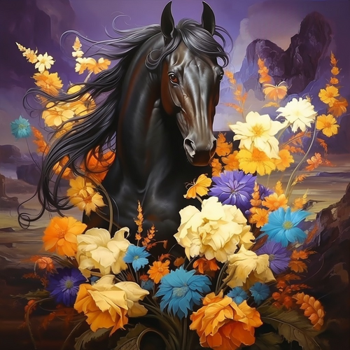 Diy Diamond Painting horse Diamond Painting Full 5d Diamond Embroidery  Mosaic Stitch Crafts Decoration L149