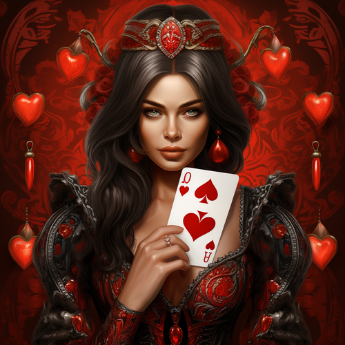 5D Diamond Painting Red Heart Queen Kit