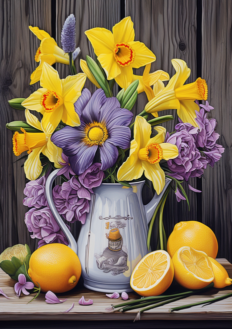 5D Diamond Painting Daffodils and Lemons Kit