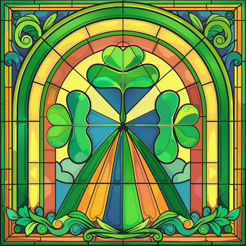 5D Diamond Painting Abstract St. Patricks Day Square Kit
