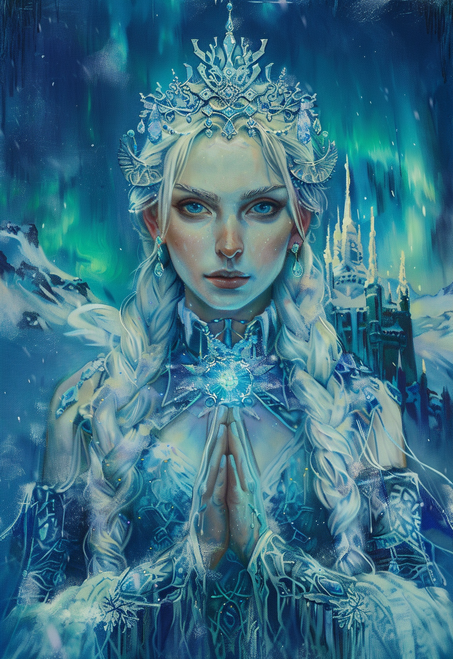 5D Diamond Painting Ice Castle Arctic Princess Kit