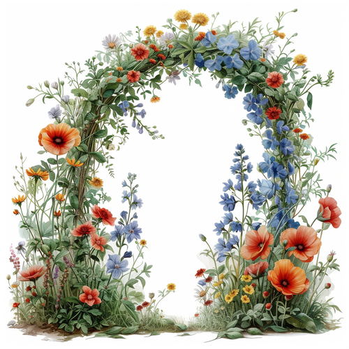 5D Diamond Painting Wild Flower Arch Kit