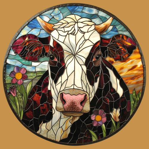 5D Diamond Painting Abstract Cow Kit